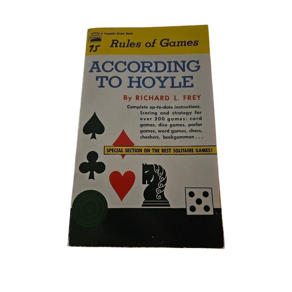 Rules of games according to Hoyle by Richard L. Frey fawcett crest book